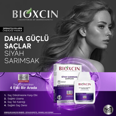 Bioxcin Saç Dökülmesine Karşı Siyah Sarımsak Şampuanı 300 ml - 7