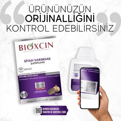 Bioxcin Saç Dökülmesine Karşı Siyah Sarımsak Şampuanı 300 ml - 13