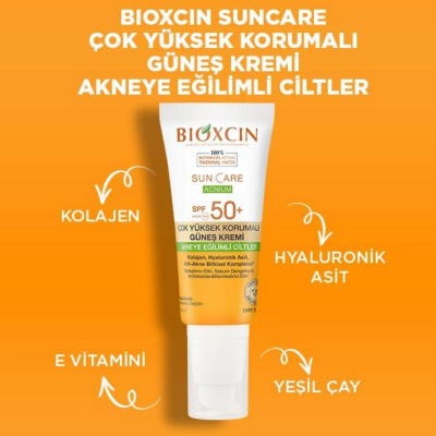 Bioxcin Sun Care Akneye Eğilimli Ciltler Için SPF 50+ Güneş Kremi 50 ml - 5