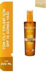 Bioxcin Sun Care Bronzlaştırıcı Yağ SPF15 200 ml - Bioxcin