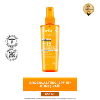 Bioxcin Sun Care Bronzlaştırıcı Yağ SPF15 200 ml - 3