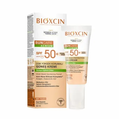 Bioxcin Sun Care Çok Yüksek Korumalı Akneli Ciltler Için Renkli Güneş Kremi Spf 50+ 50 ml - 2