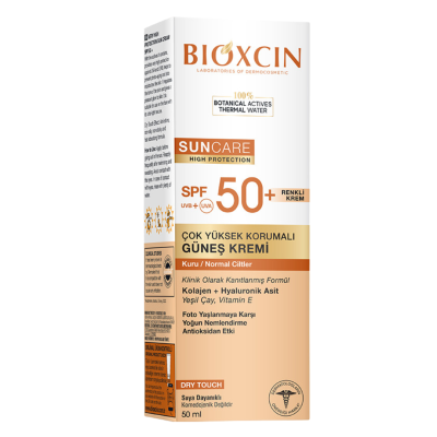 Bioxcin Sun Care Çok Yüksek Korumalı Kuru Ciltler Için Renkli Güneş Kremi Spf 50+ 50 ml - 1