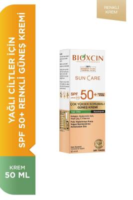 Bioxcin Sun Care Çok Yüksek Korumalı Yağlı Ciltler Için Renkli Güneş Kremi Spf 50+ 50 ml - 1