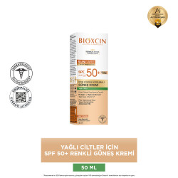 Bioxcin Sun Care Çok Yüksek Korumalı Yağlı Ciltler Için Renkli Güneş Kremi Spf 50+ 50 ml - 4