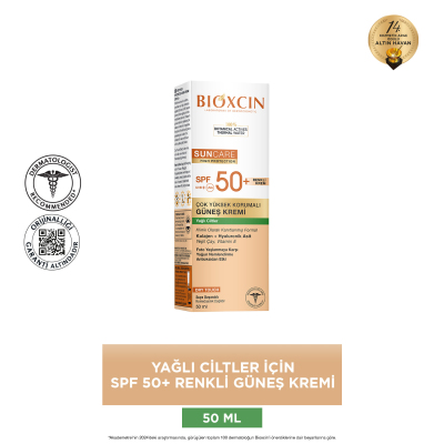 Bioxcin Sun Care Çok Yüksek Korumalı Yağlı Ciltler Için Renkli Güneş Kremi Spf 50+ 50 ml - 12