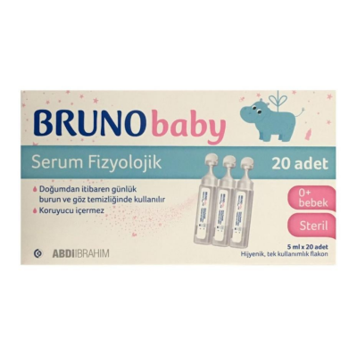 Bruno Baby Serum Fizyolojik Damla 5 ml x 20 Adet - 1