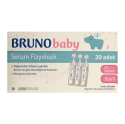 Bruno Baby Serum Fizyolojik Damla 5 ml x 20 Adet - Abdi İbrahim