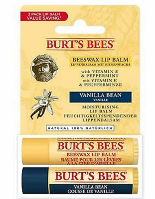 Burt's Bees Vanilya Aromalı&Nane Ferahlığı 2'li Dudak Bakım Kremi 4,25 gr - 2