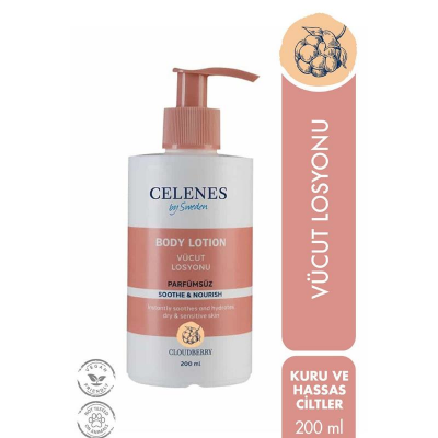 Celenes Cloudberry Parfümsüz Vücut Losyonu 200 ml - 1