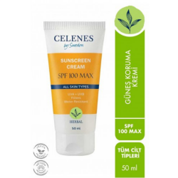 Celenes Herbal Güneş Koruma Kremi 100 Max Spf 50ml / Tüm Cilt Tipleri - Celenes By Sweden