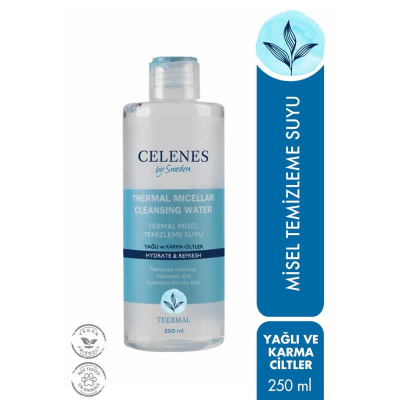 Celenes Thermal Misel Temizleme Suyu 250 ml-Karma ve Yağlı Ciltler - 1