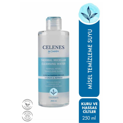 Celenes Thermal Misel Temizleme Suyu 250 ml-Kuru ve Hassas Ciltler - 1