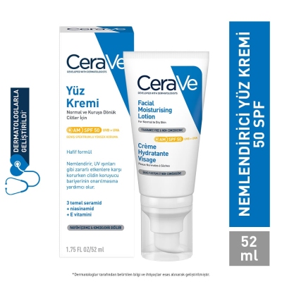 Cerave SPF50 Güneş Koruma Faktörlü Yüz Kremi 52 ml - 9