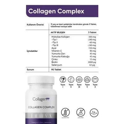 Collagen Forte Collagen Complex 90 Tablet - 3