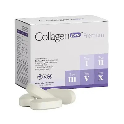 Collagen Forte Premium Hidrolize Peptit Kolajen 1500 mg 90 Tablet - 2