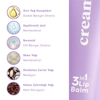 Cream Co. 3in1 Lip Balm Bubblegum 10 ml - 5