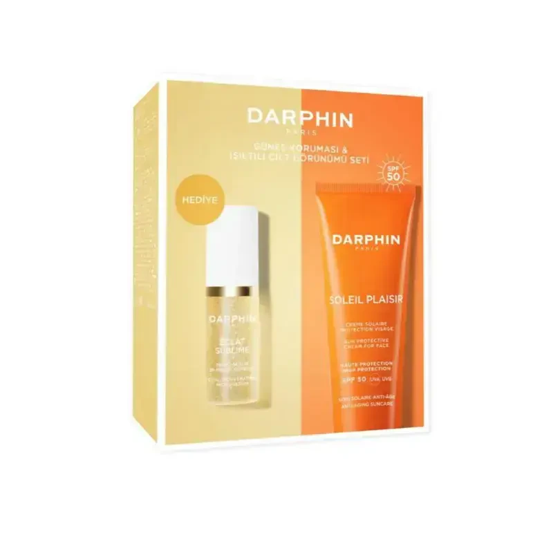 Darphin Soleil Plaisir Güneş Kremi 50 ml & Eclat Sublime Micro Serum 5 ml Işıltı Seti -1