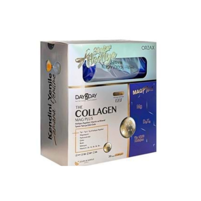 Day 2 Day Collagen Mag Plus Çilek Karpuz Aromalı 30 Saşe Shaker Hediye - 1