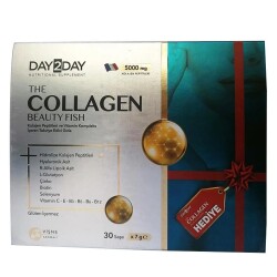 Day2Day The Collagen Beauty Fish Kollajen 30 Saşe x 7 gr Beauty Elastin 60 Tablet Hediye - 2