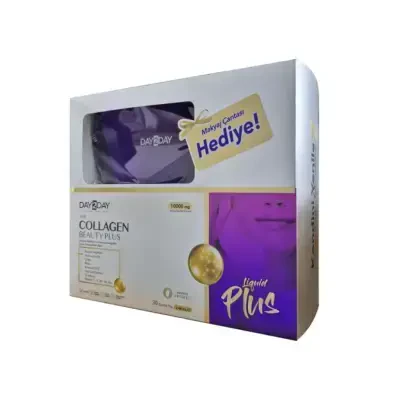 Day2Day The Collagen Beauty Plus Mango Aromalı 30 Tüp x 40 ml - Makyaj Çantası Hediye - 1