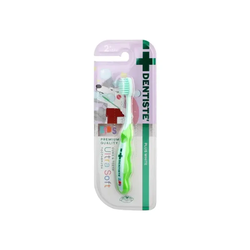 Dentiste Kids Ultra Soft Diş Fırçası +2 Yaş - Yeşil & Turkuaz -1