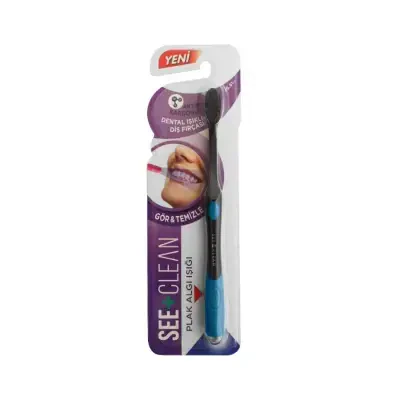 Dentiste See+ Clean Plak Algılayıcı Işıklı Diş Fırçası - Mavi - 1