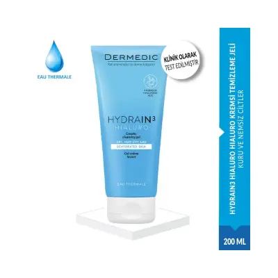 Dermedic Hydrain 3 Hialuro Kremsi Temizleme Jeli 200 ml - Dermedic