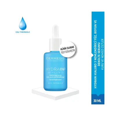 Dermedic Hydrain 3 Hialuro Nemlendirici Yüz Boyun Ve Dekolte Serumu 30 ml - Dermedic