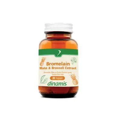 Dinamis Bromelain Mate Broccoli Extract 30 Kapsül - DİNAMİS