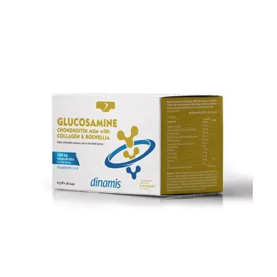 Dinamis Glucosamıne Chondroitin Msm With Collagen & Boswellia 6 gr x 30 şase - 1