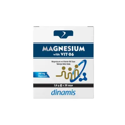 Dinamis Magnesium With Vitamin B6 20 Saşe - 1