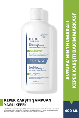 Ducray Kelual Squanorm Normal ve Yağlı Saçlar İçin Kepek Karşıtı Şampuan 400 ml - 2