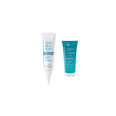 Ducray Keracnyl Glycolic+ Creme 30 ml & Ducray Keracnyl Foaming Gel 40 ml Set - 1