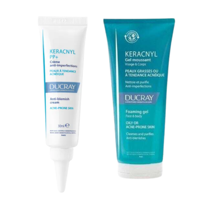 Ducray Keracnyl PP+ Creme 30 ml & Ducray Keracnyl Foaming Gel 40 ml Set - 1