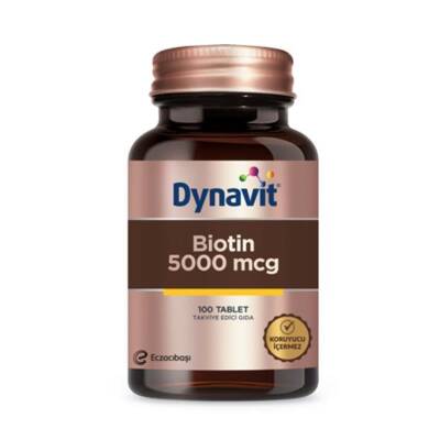 Dynavit Biotin 5000 mcg 100 Tablet - 1