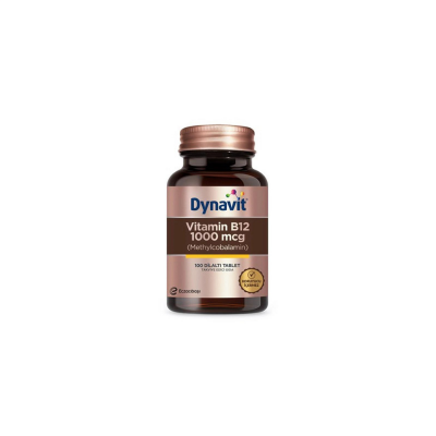 Dynavit Vitamin B12 1000 mcg (Methylcobalamin) 100 Dilaltı Tablet - 1