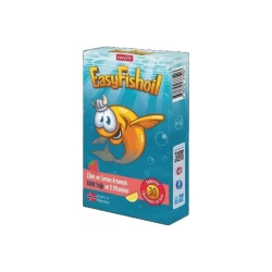 EasyFish Oil Çilek ve Limon Aromalı Balık Yağı 30 Çiğnenebilir Jel From - EASYVİT