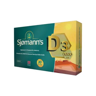 EasyVit Sjomann’s Vitamin D3 İçeren 30 Adet Çiğnenebilir Jel Form - 1