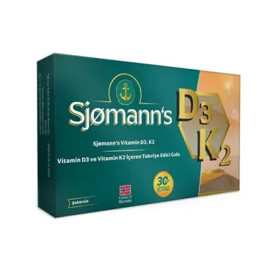 EasyVit Sjomann’s Vitamin D3 K2 İçeren 30 Adet Çiğnenebilir Jel Form - 1