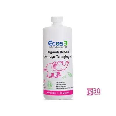 Ecos3 Organik Bebek Çamaşır Temizleyici 1050 ml - Ecos3