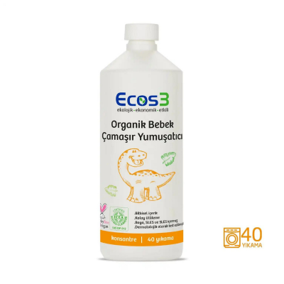 Ecos3 Organik Bebek Çamaşır Yumuşatıcı 1000 ml - 1
