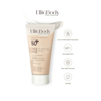 EliteBody Renksiz Yüz Güneş Kremi SPF 50+ 50 ml - 1