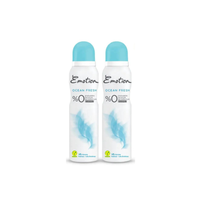 Emotion Ocean Fresh Kadın Deodorant Pudrasız 150 ml 2'li Avantaj Paketi - 1