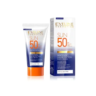Eveline Sun Protection Skin Whitening Cream SPF50+ 50 ml - 1