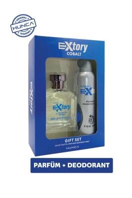 Extory Cobalt 150 ml Deo Sprey + 100 ml Erkek Parfüm Seti - 1