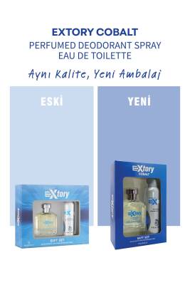 Extory Cobalt 150 ml Deo Sprey + 100 ml Erkek Parfüm Seti - 2