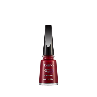 Flormar Quick Dry Oje - QD06 Fiery Red - 1