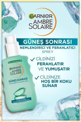 Garnier Ambre Solaire Güneş Sonrası Nemlendirici Ferahlatıcı Sprey 200 ml - 3