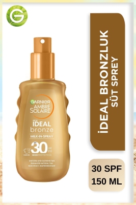 Garnier Ambre Solaire İdeal Bronzluk Güneş Koruyucu Sprey spf30+ 150 ml - 2